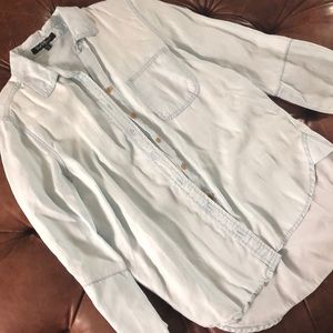 Jean Button Down Blouse